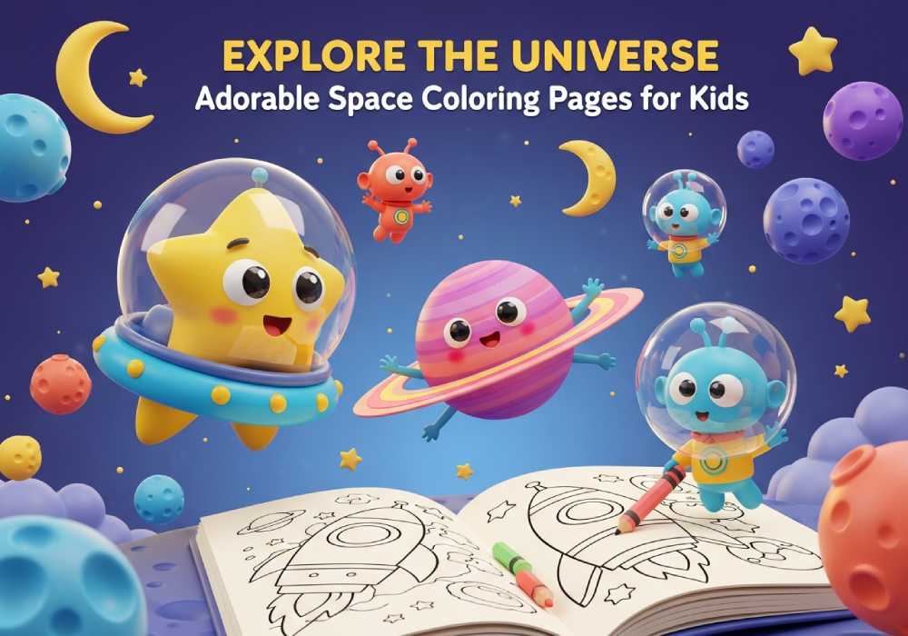 Crayola space coloring pages