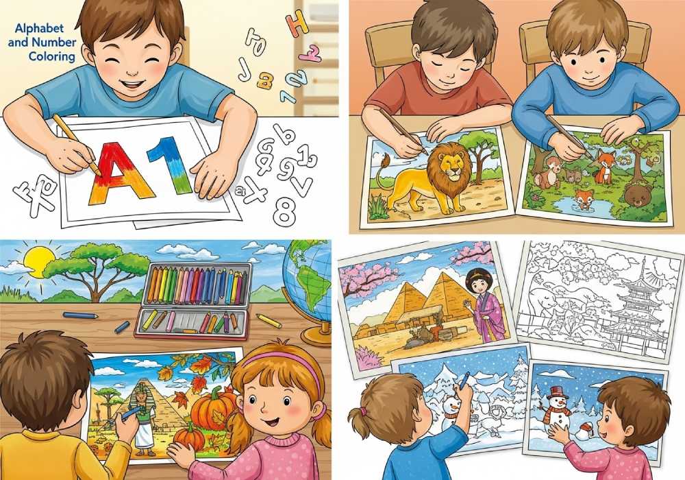 Enhancing Learning Through Themed Coloring Pages