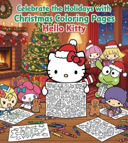 Celebrate the Holidays with Christmas Coloring Pages Hello Kitty﻿