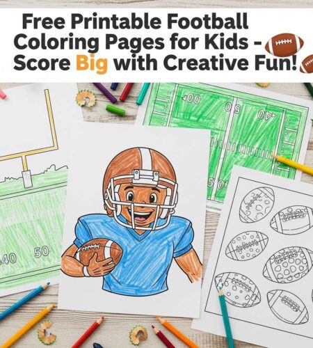 Free Printable Football Coloring Pages for Kids – Score Big with Creative Fun!