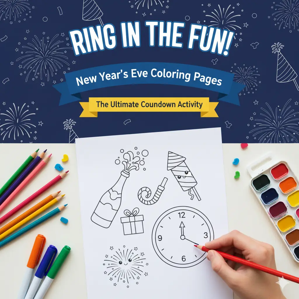 new years eve coloring pages for kids