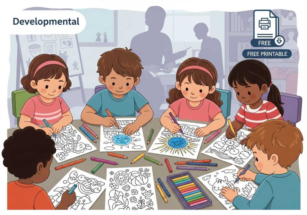 printable coloring pages offer parents