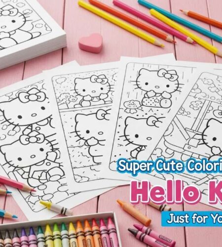 Download Super Cute Coloring Pages Hello Kitty Just for You!