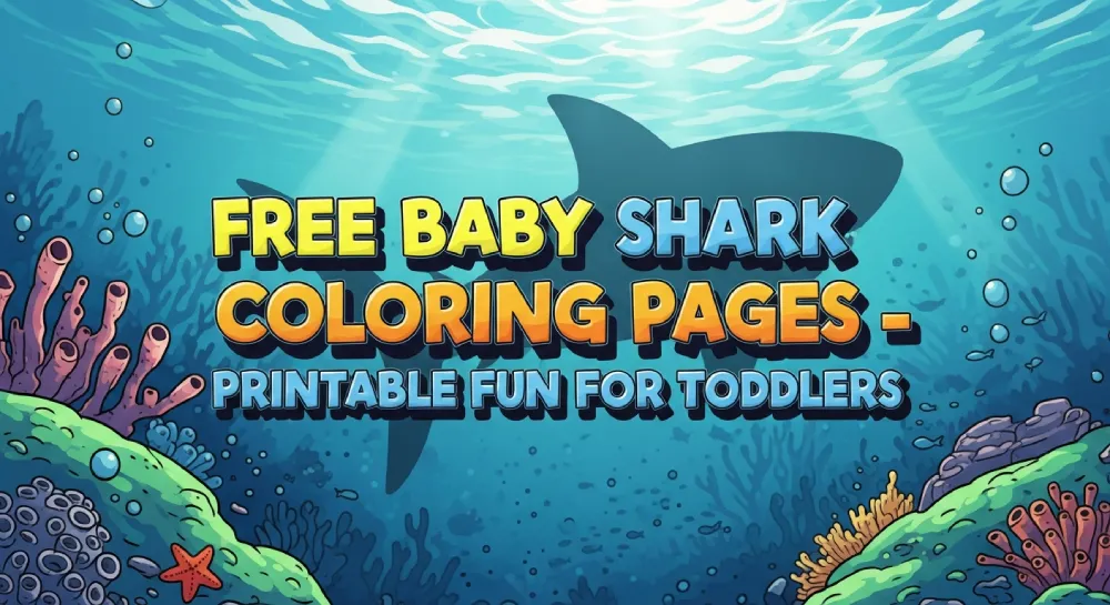 baby shark coloring pages
