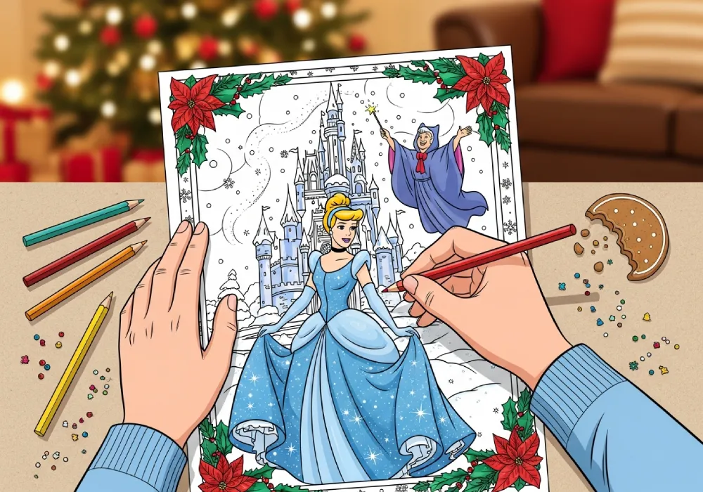 coloring pages of cinderella