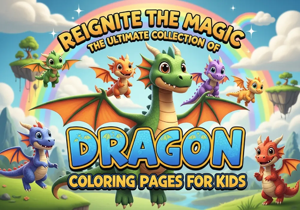 dragon coloring pages for toddler