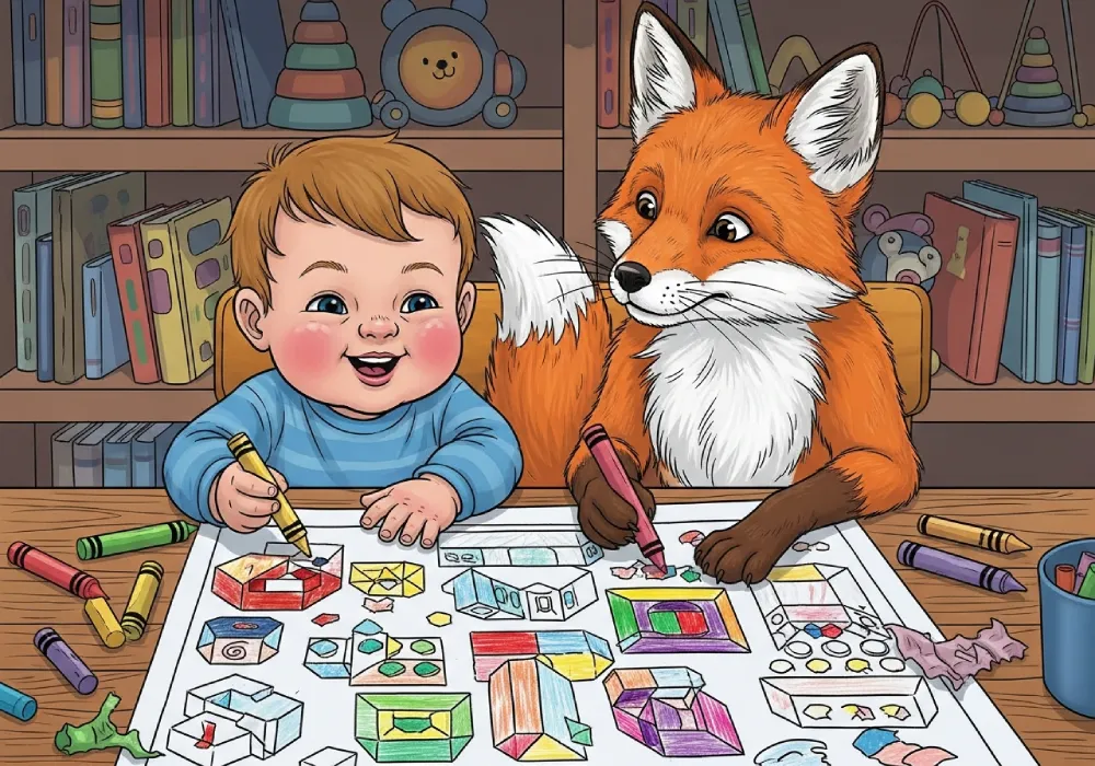 fox coloring pages for adults