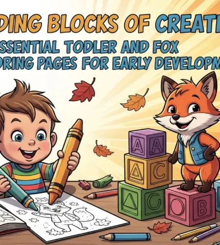 Building Blocks of Creativity: Essential Toddler and Fox Coloring Pages for Early Development