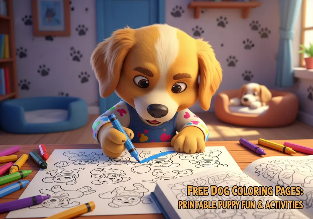 free dog coloring pages