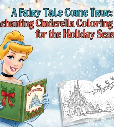 A Fairy Tale Come True: Enchanting Cinderella Coloring Pages for the Holiday Season